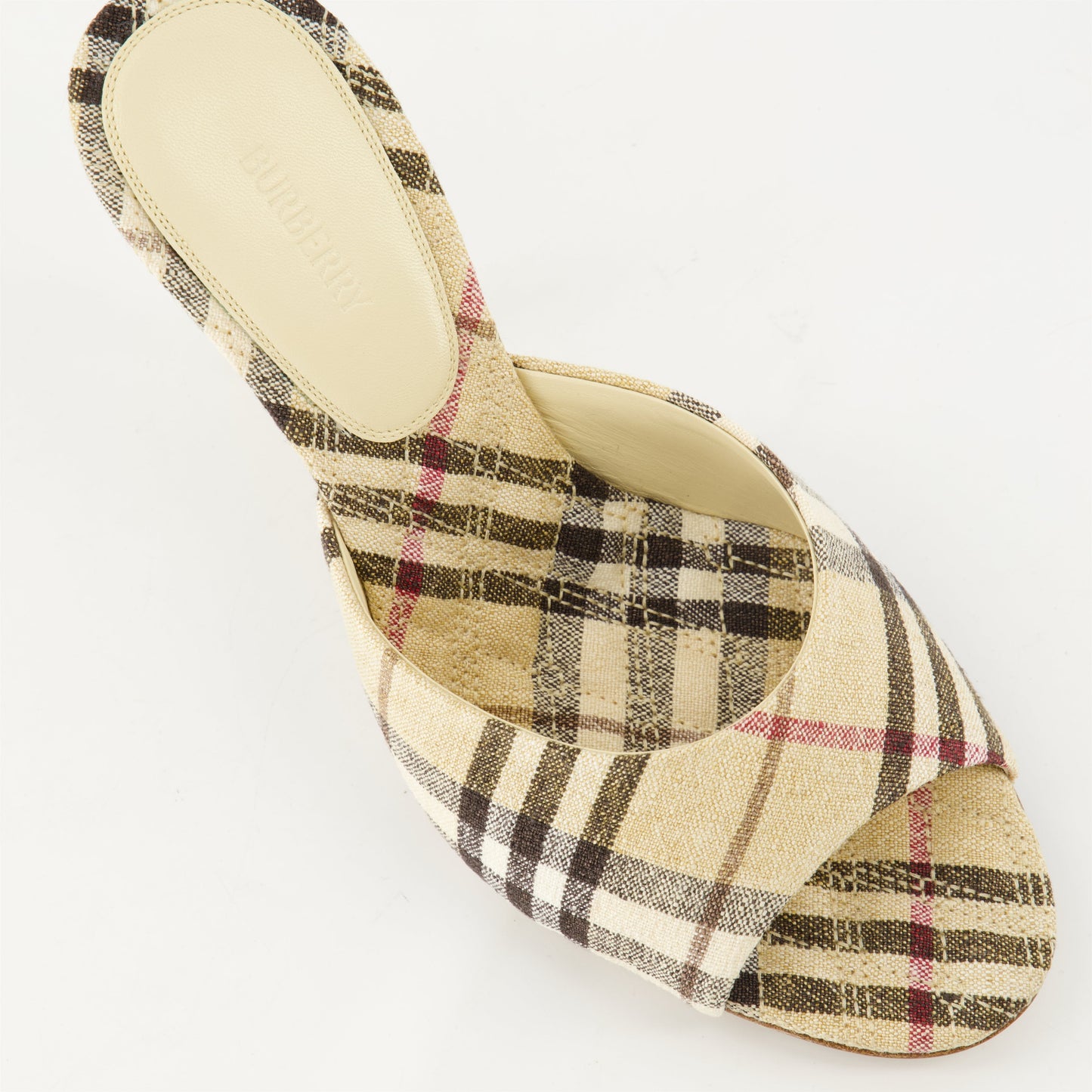 Vintage Check Mule Sandals