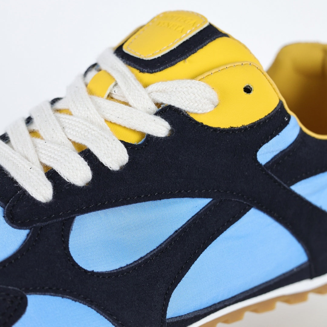 Orbit Flash Sneakers in Navy, Light Blue & Yellow