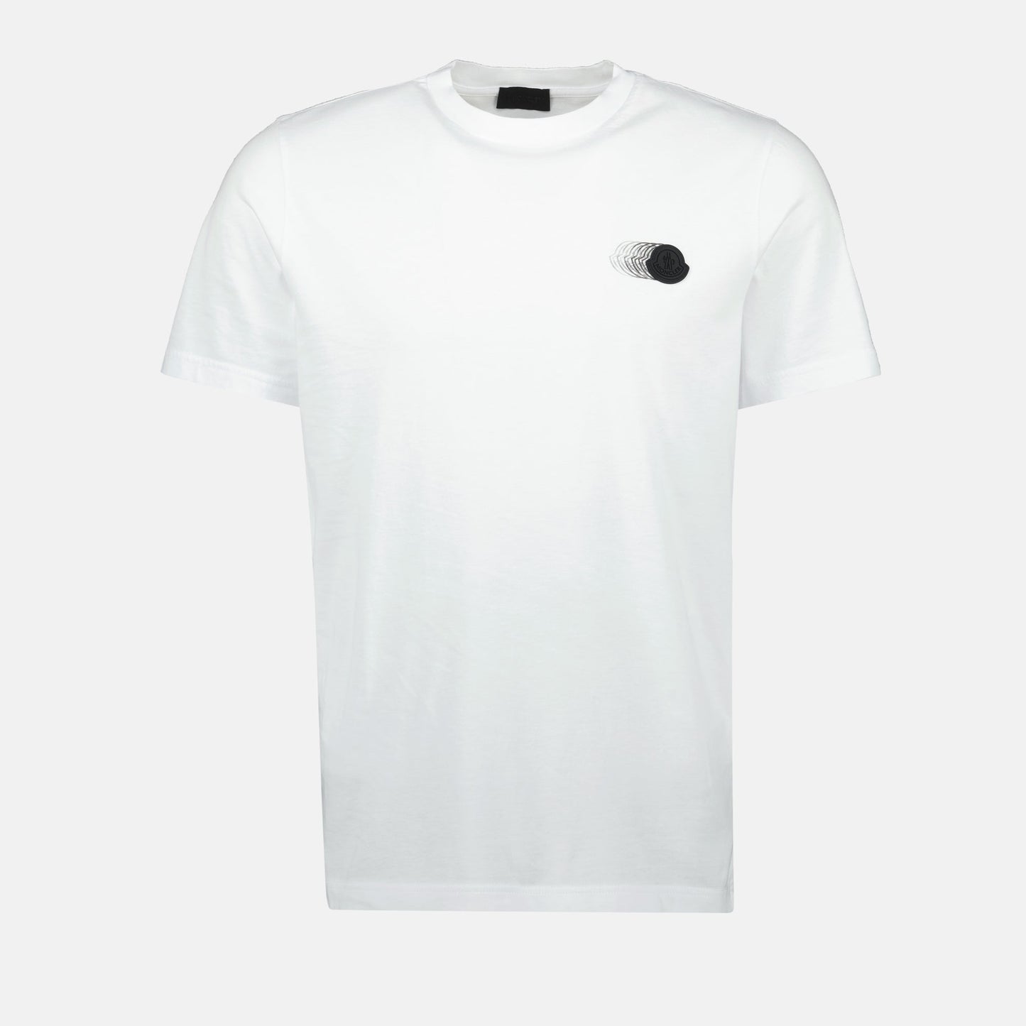 White Faded Logo Print T-Shirt