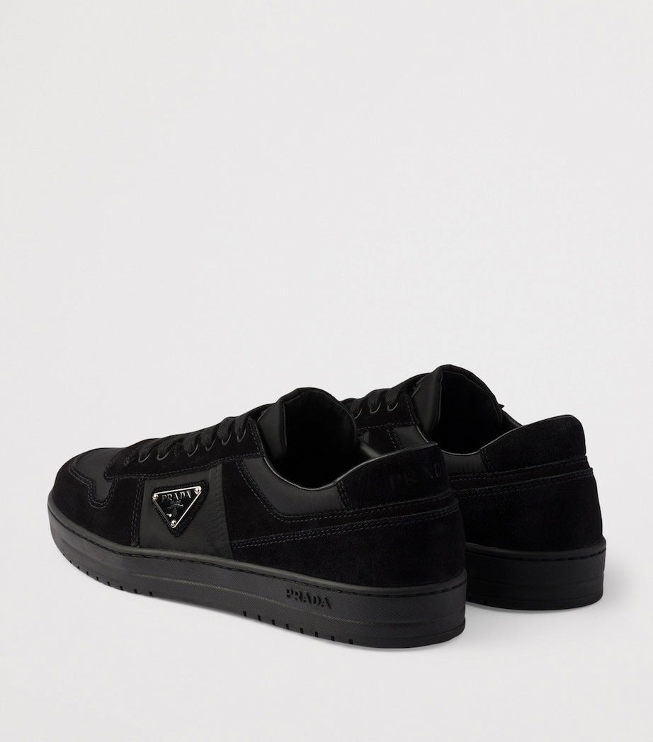 Suede & Re-Nylon Downtown Sneakers