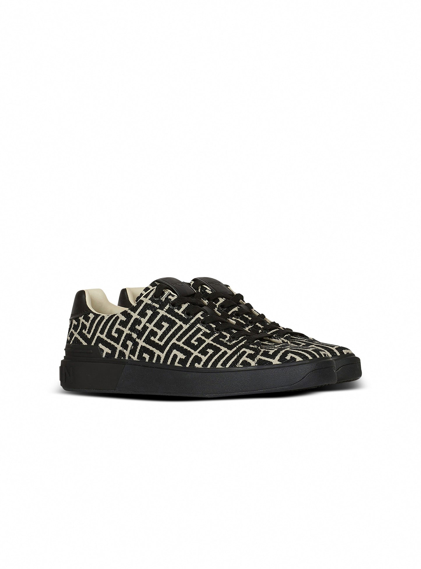 Monogram jacquard B-Court sneakers