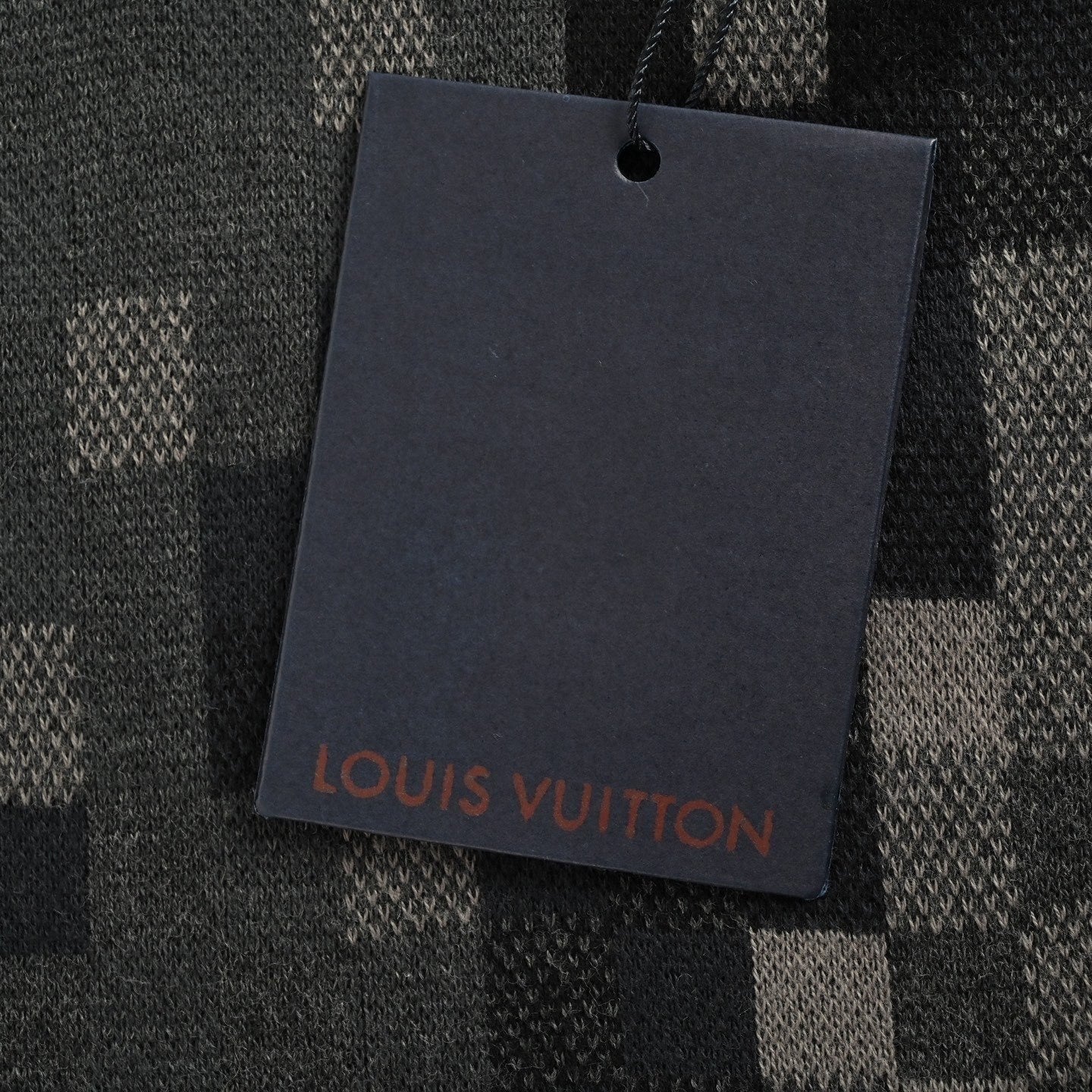 LV Pixelated Knit Crewneck Sweater – Black & Grey