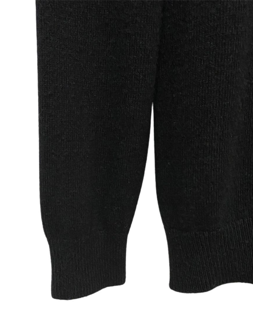 H Rond Embroidered Wool Crewneck Sweater
