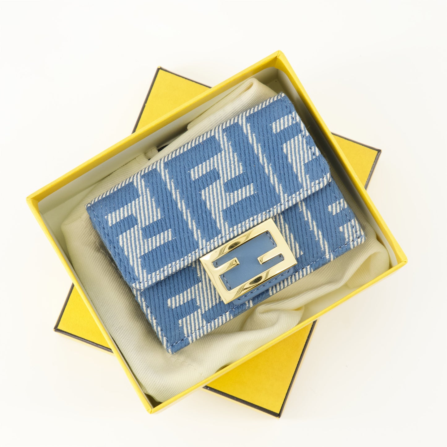 Jacquard Mini Denim Wallet