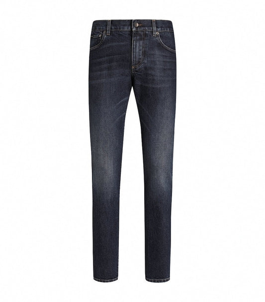 DG Slim-Fit Logo Plaque Jeans