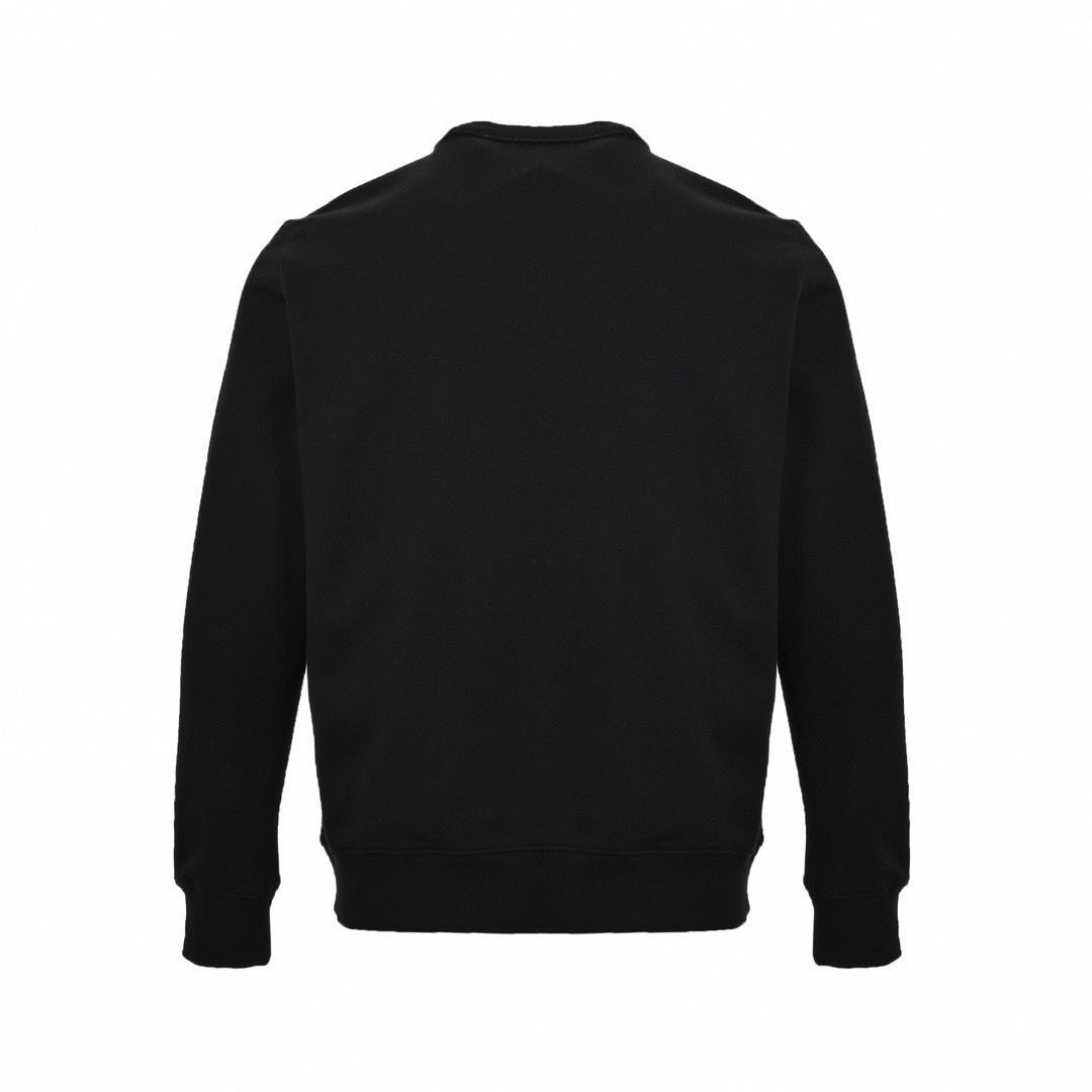 Thomas Bear Checked Applique Sweatshirt | Black