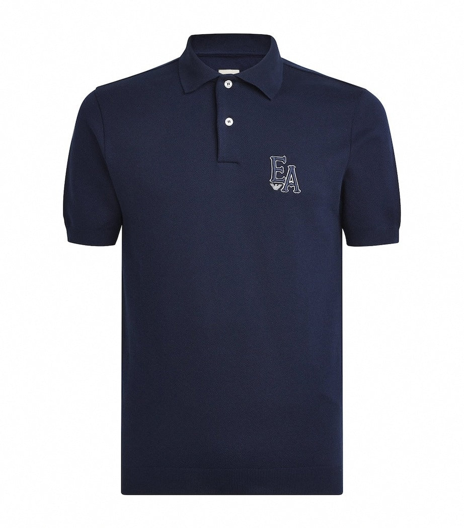 EA Logo Cotton Polo Shirt