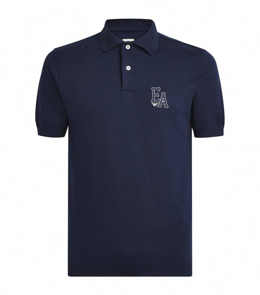EA Logo Cotton Polo Shirt