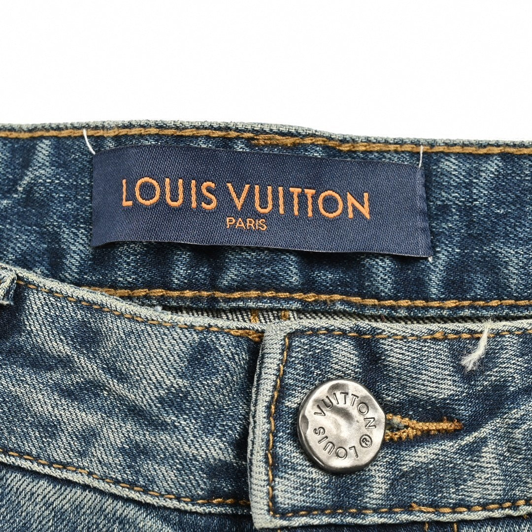 Slim-Fit Washed Denim Jeans with Embroidered Back Detail