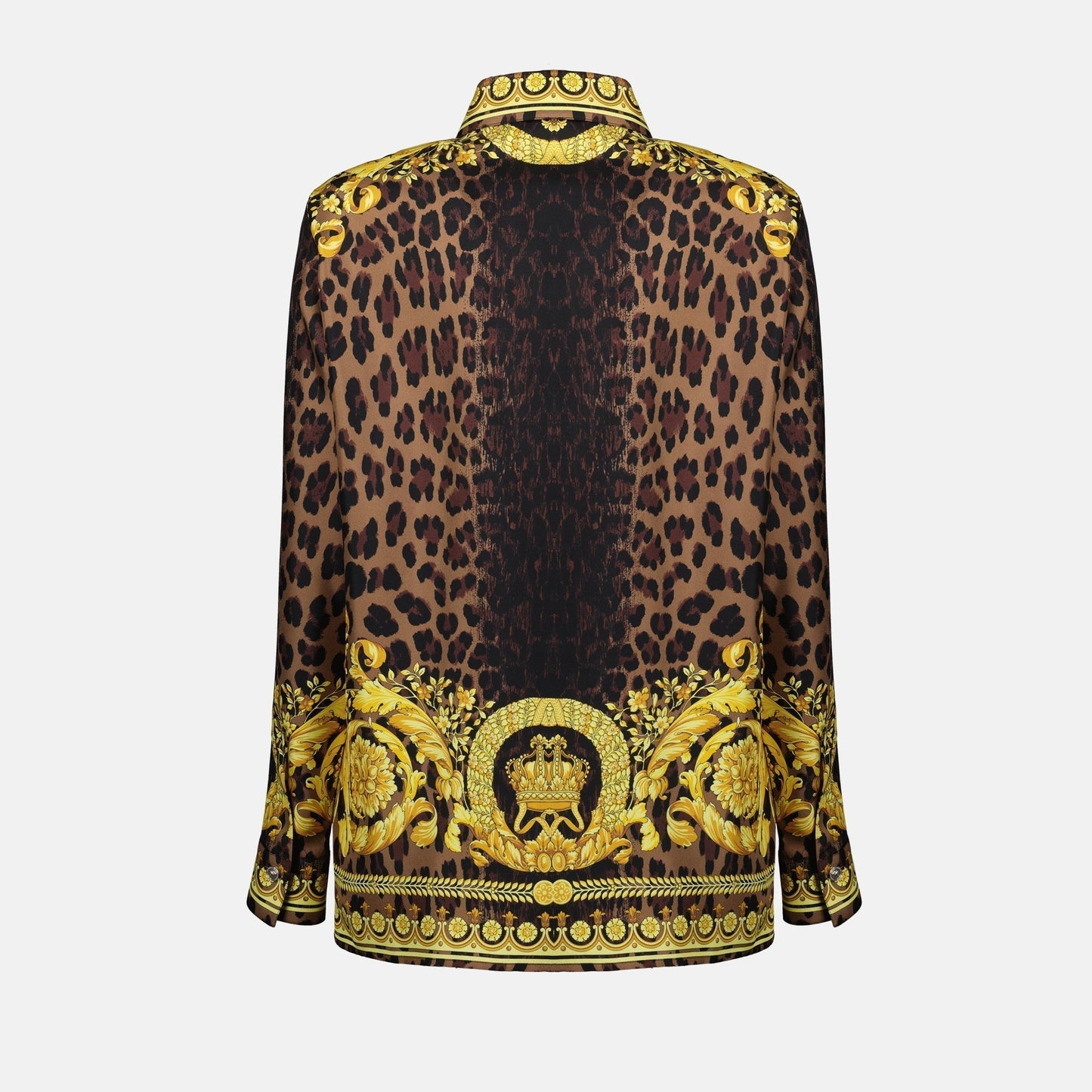 Baroque Silk Shirt-Leopard