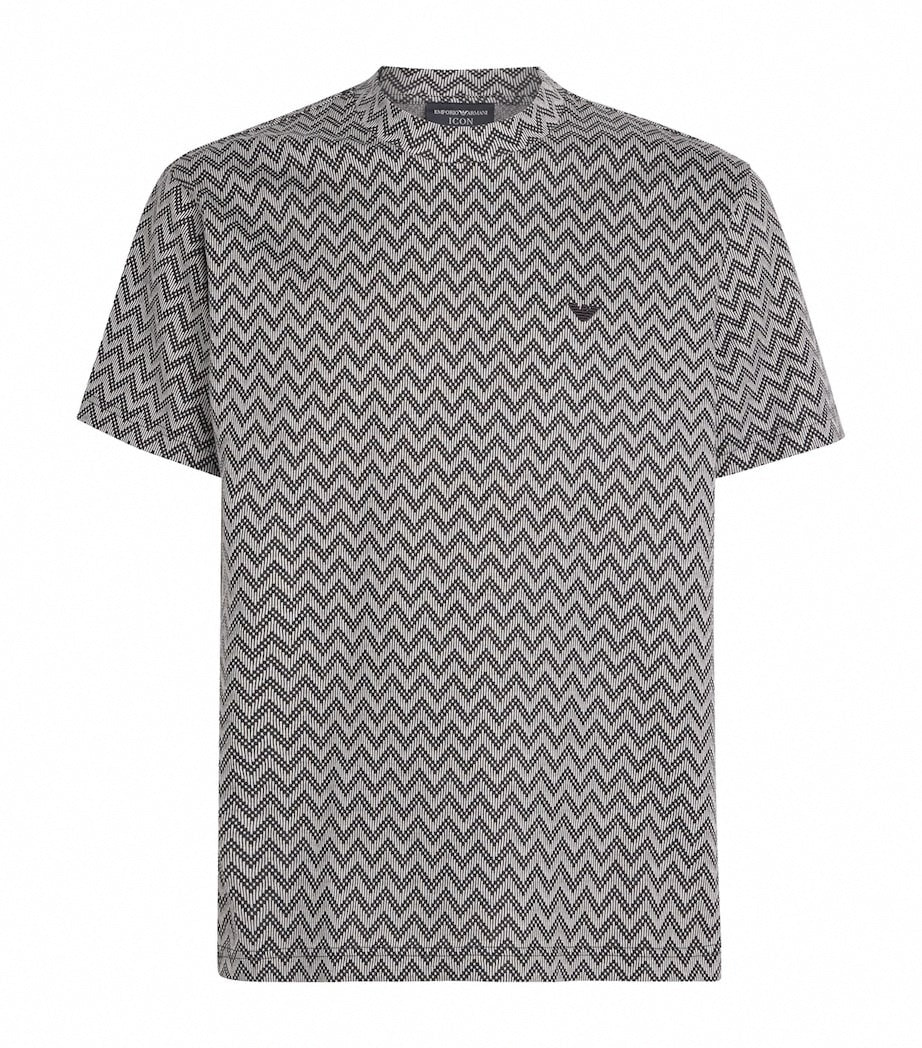Cotton Chevron Print T-Shirt