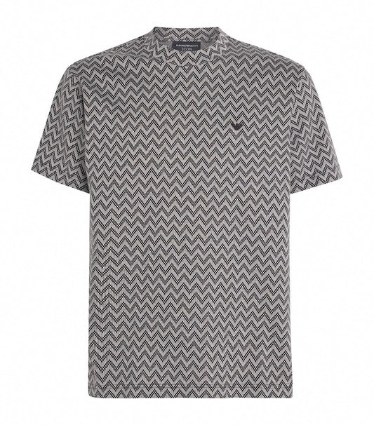 Cotton Chevron Print T-Shirt