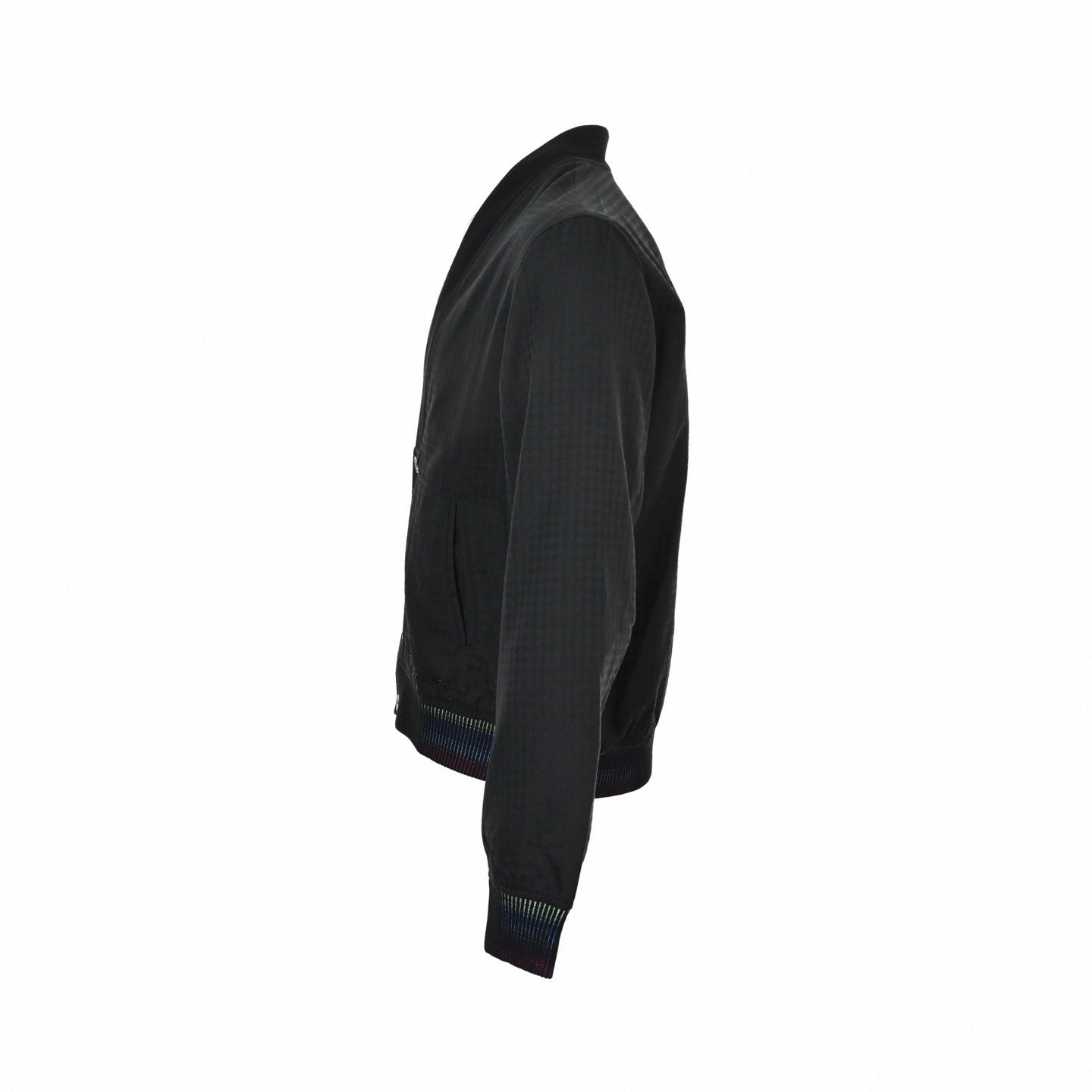 Gradient Cuff Wool-Blend Evening Cardigan