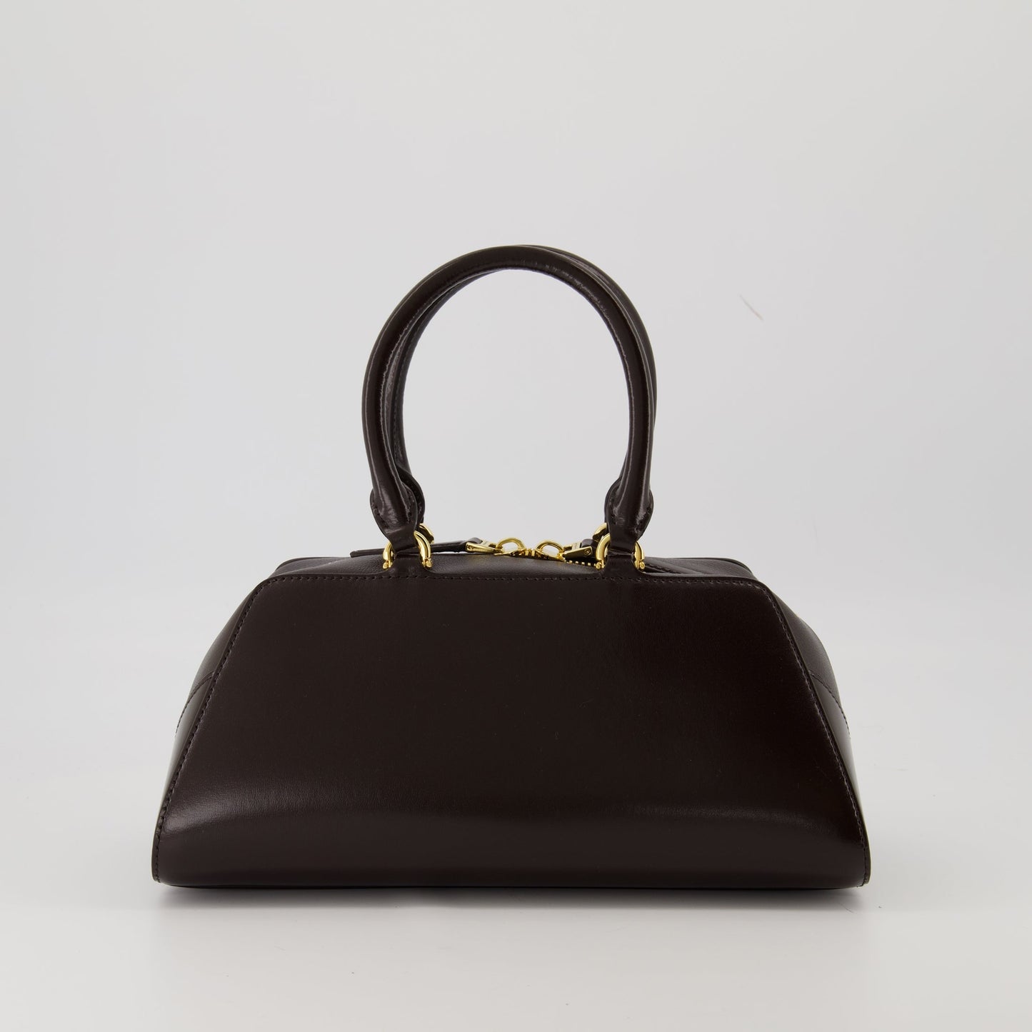 Mini Antigona Top Handle Bag – Dark Brown