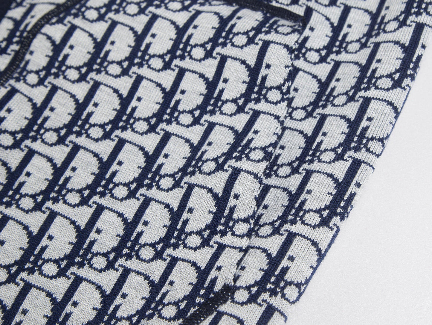 Oblique Wool Zip Hoodie
