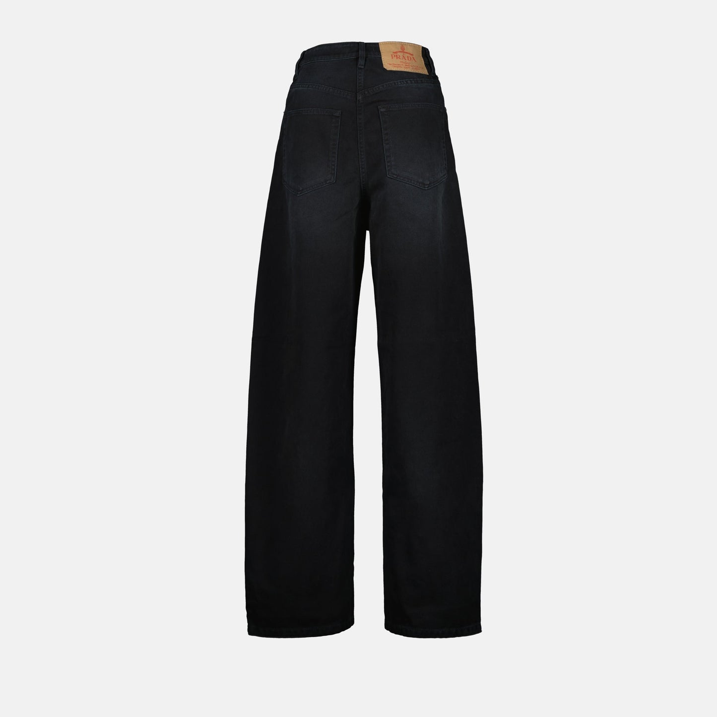 Wide-Leg Dark Wash Denim Jeans