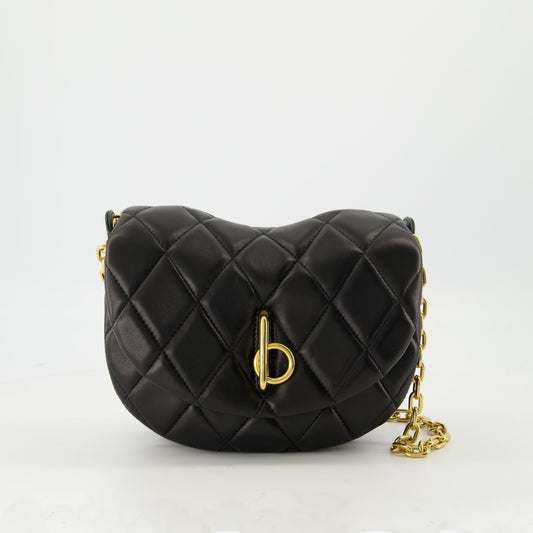 Quilted Leather Mini Chain Bag