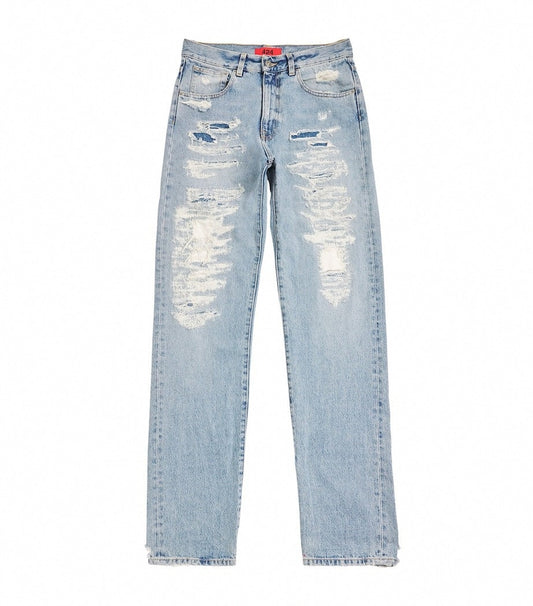 424 Distressed Loose-Fit Denim Jeans – Vintage Skate Aesthetic