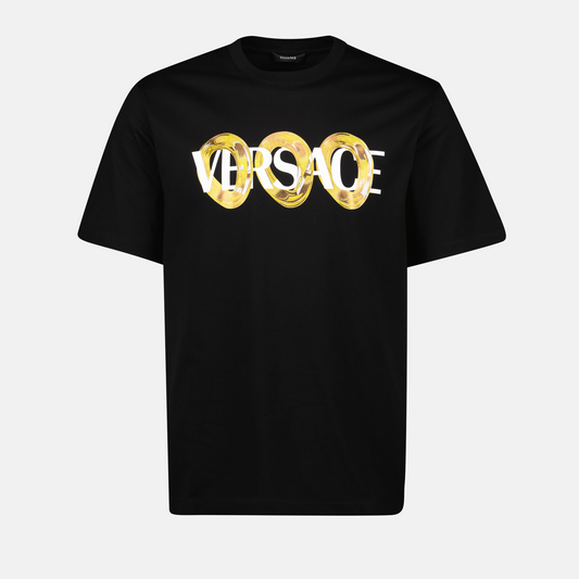 Black Maxi Chain Logo T-Shirt
