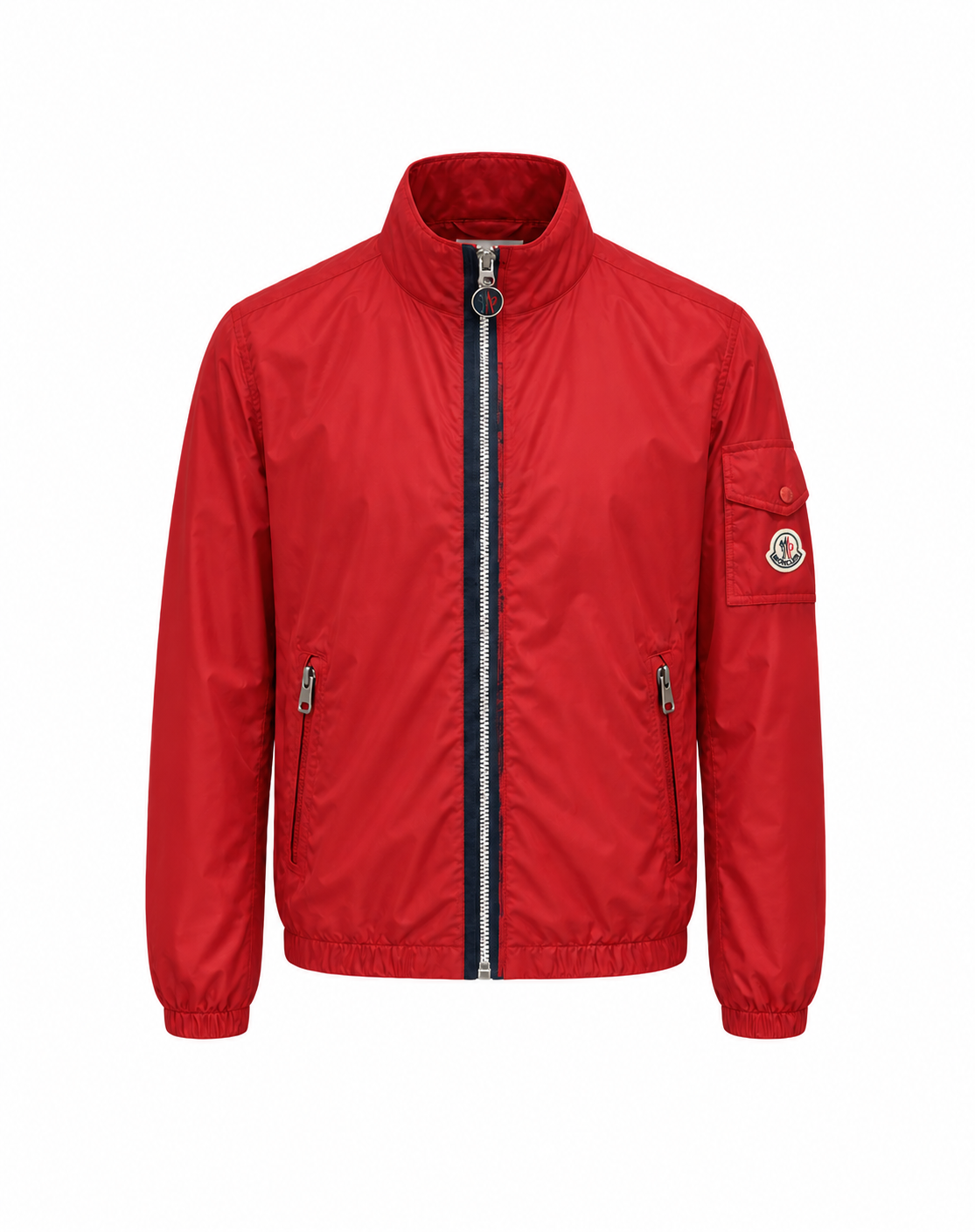 Striped Zip Jacket – Red