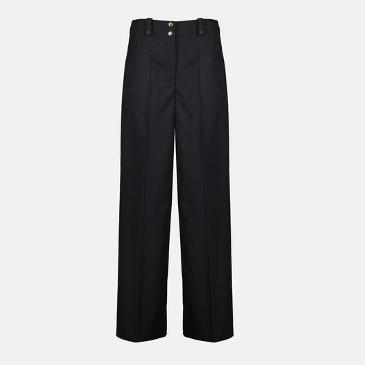Wide-Leg Tailored Trousers