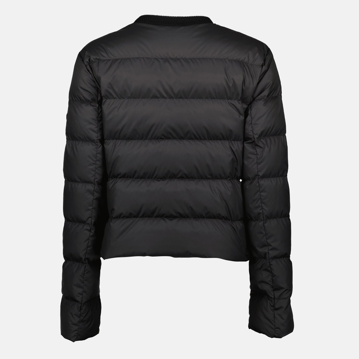 Cropped Down Jacket with Gold Zip