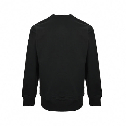 Embellished Crown Logo Crewneck Sweatshirt – Black