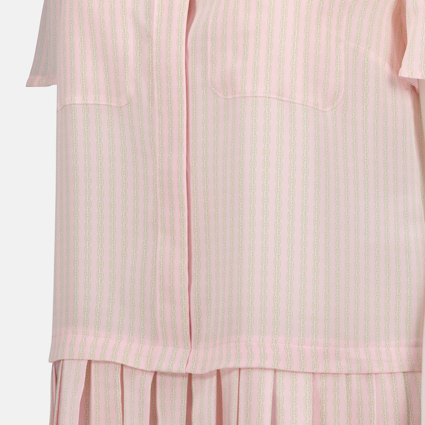 Striped Pleated Shirt Dress