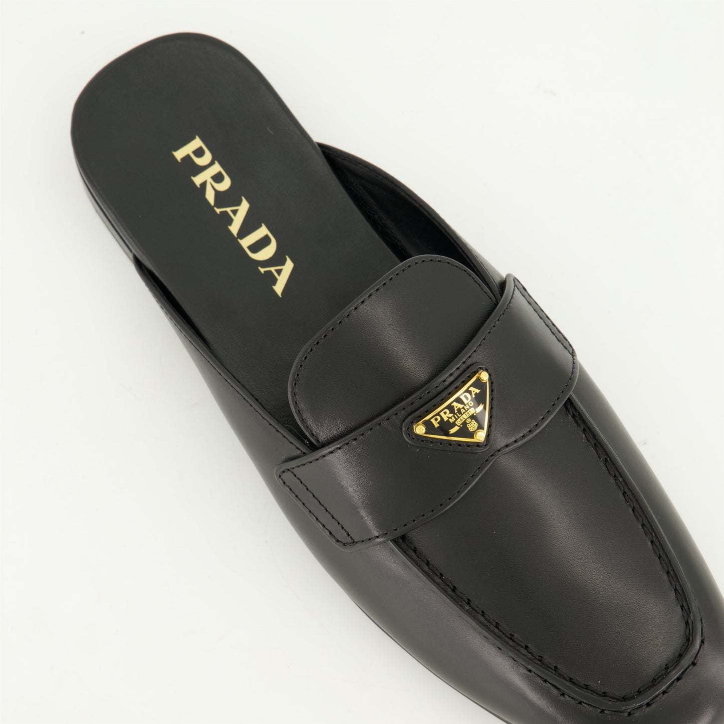 Leather Loafer Mules
