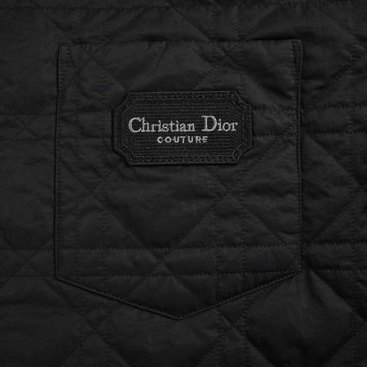 Quilted Couture Jacket – Black