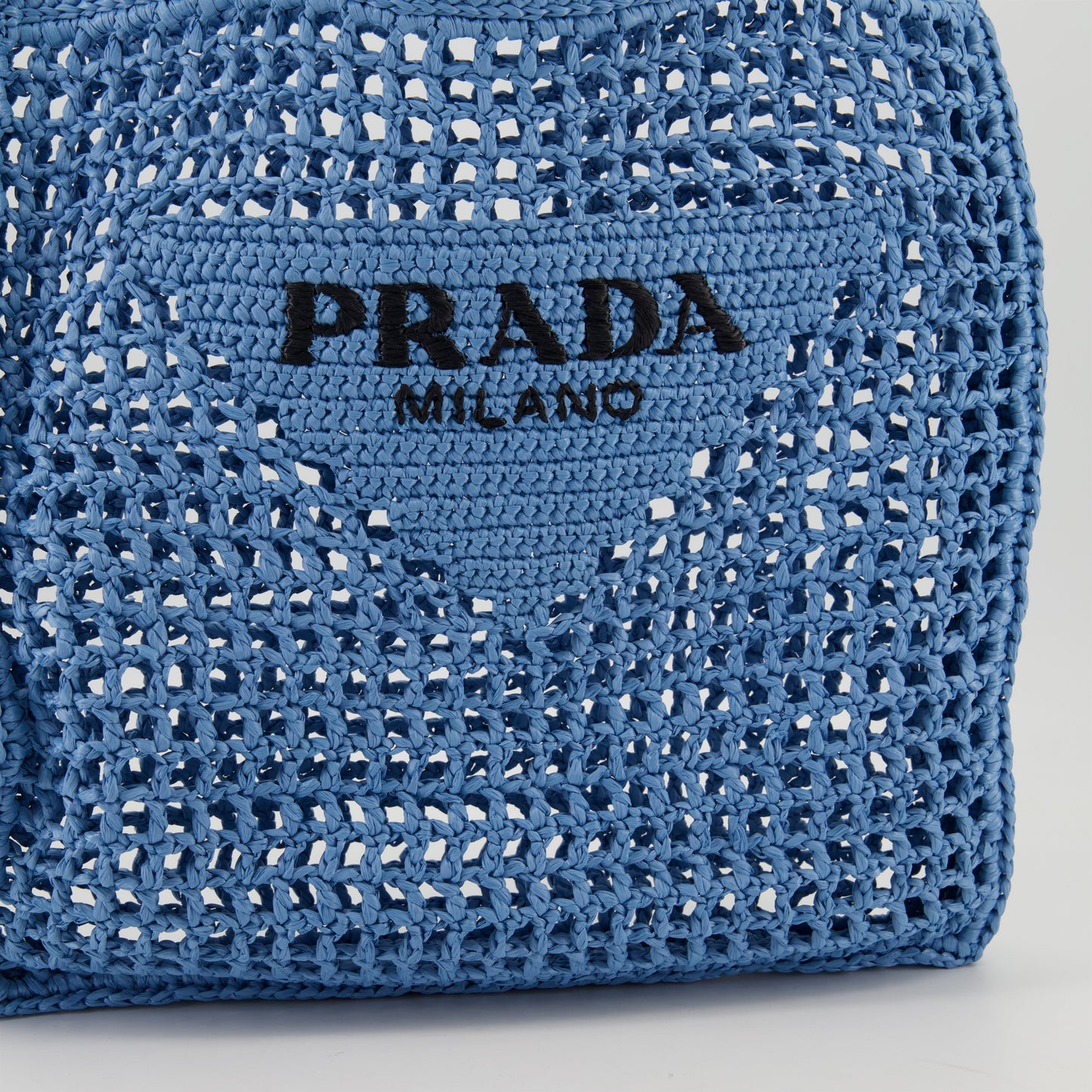 Crochet Tote Bag (Blue)