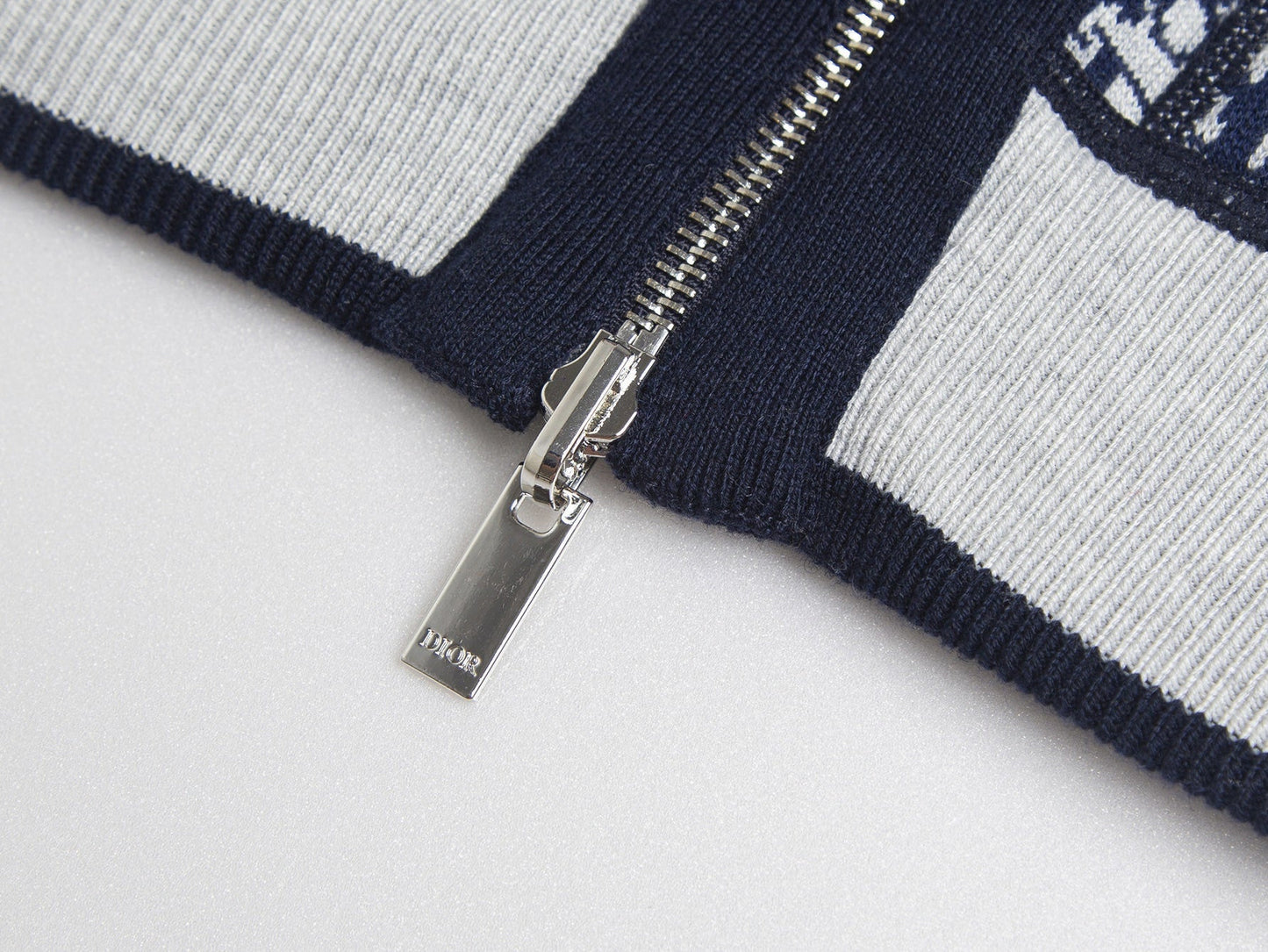 Oblique Wool Zip Hoodie