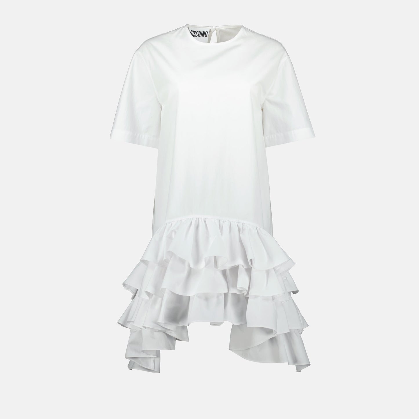 Ruffled Hem T-Shirt Dress
