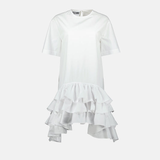 Ruffled Hem T-Shirt Dress
