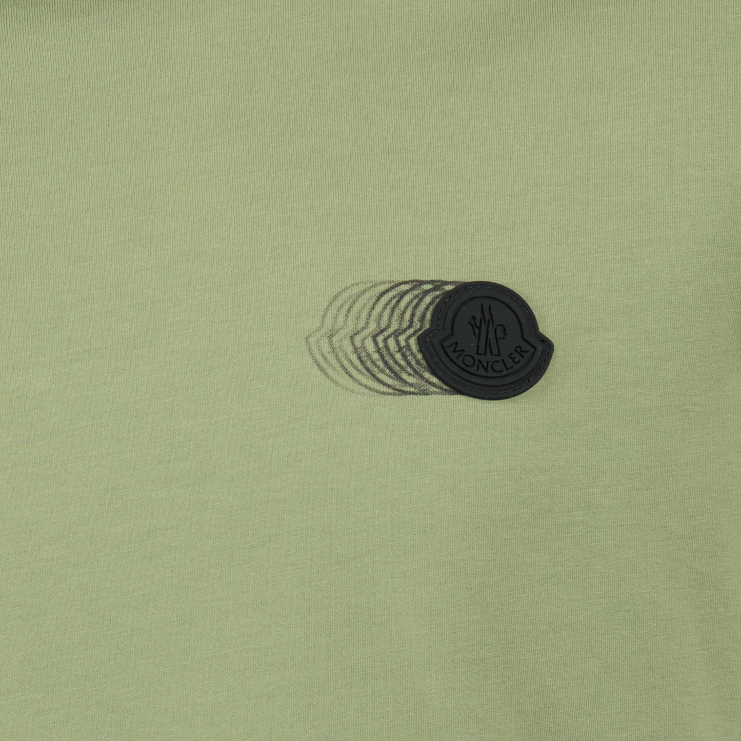 Faded Khaki Logo Pattern T-Shirt