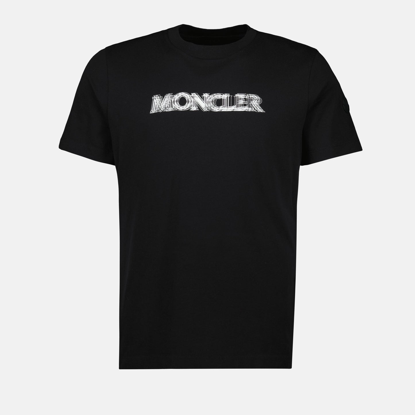 Black Blurred Logo T-Shirt