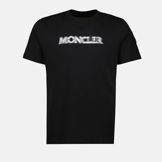 Black Blurred Logo T-Shirt