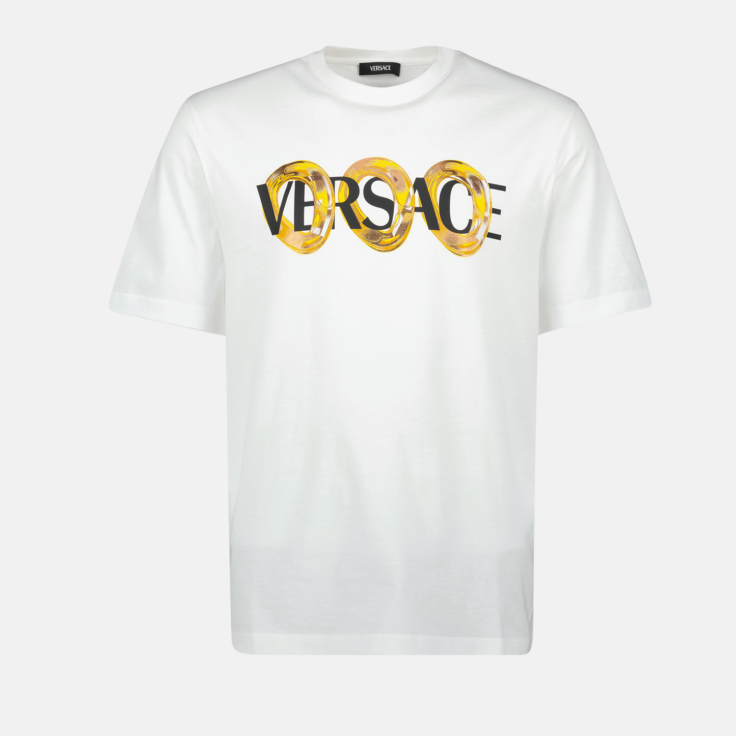 White Maxi Chain Logo T-Shirt