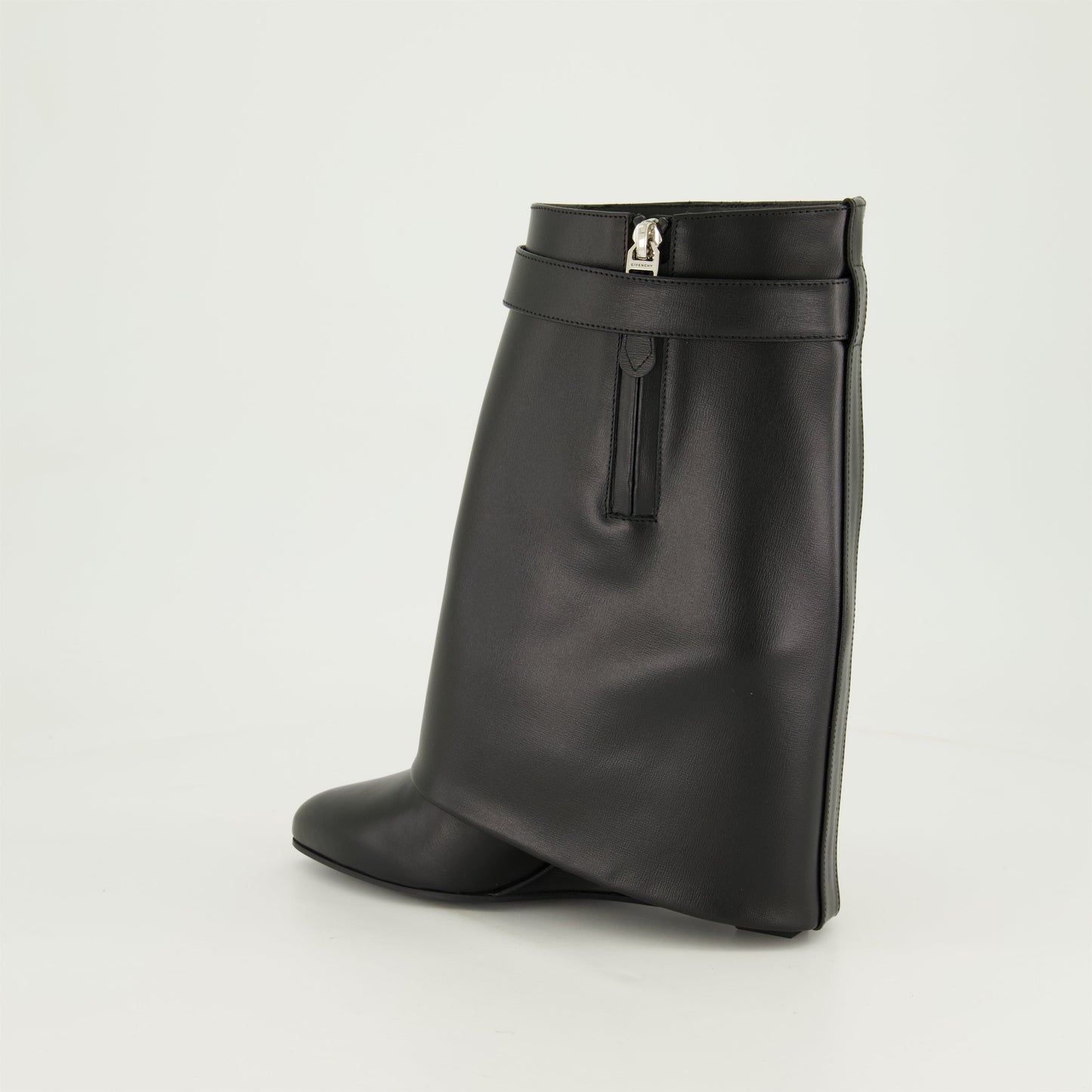 Shark Lock Wedge Boots