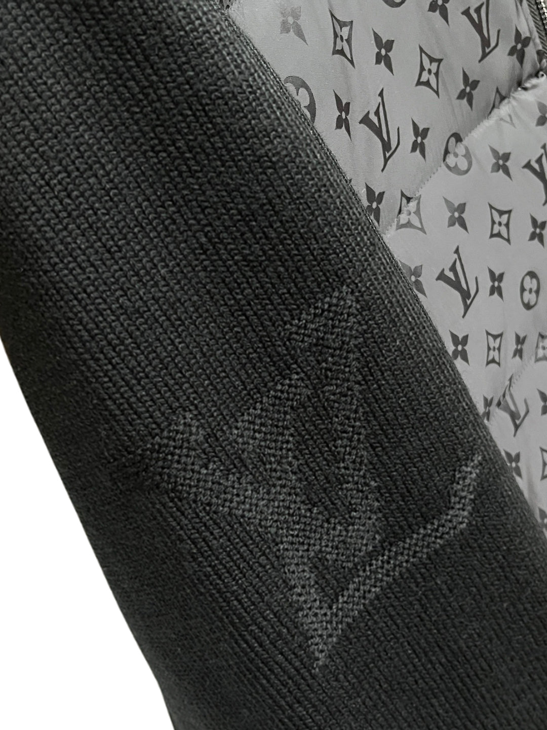 Monogram Hybrid Knit & Puffer Jacket