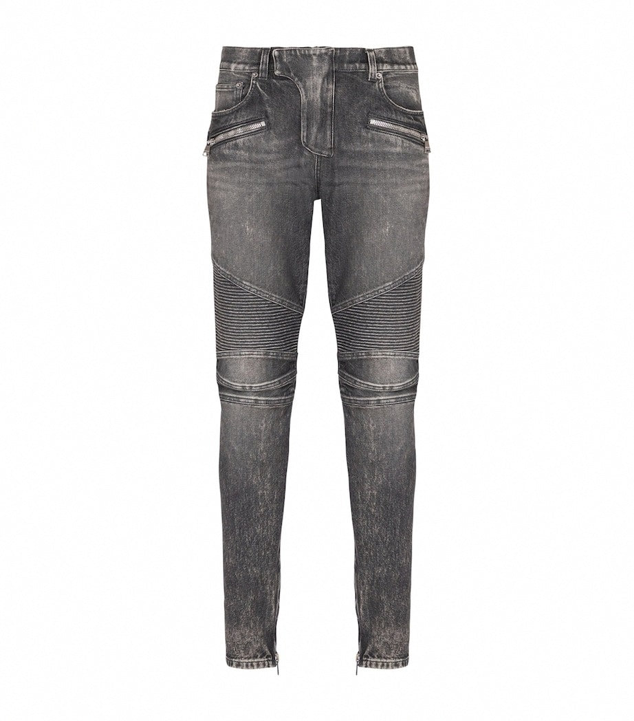 Biker Slim-Fit Denim Jeans