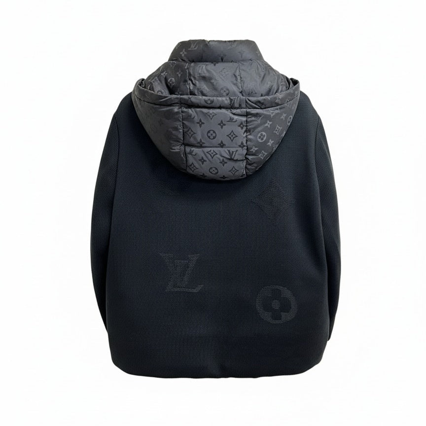 Monogram Hybrid Knit & Puffer Jacket