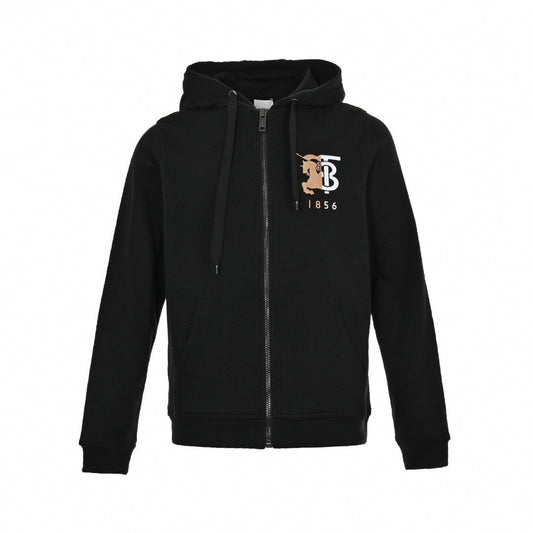 Icon Zip-Up Hoodie – Black