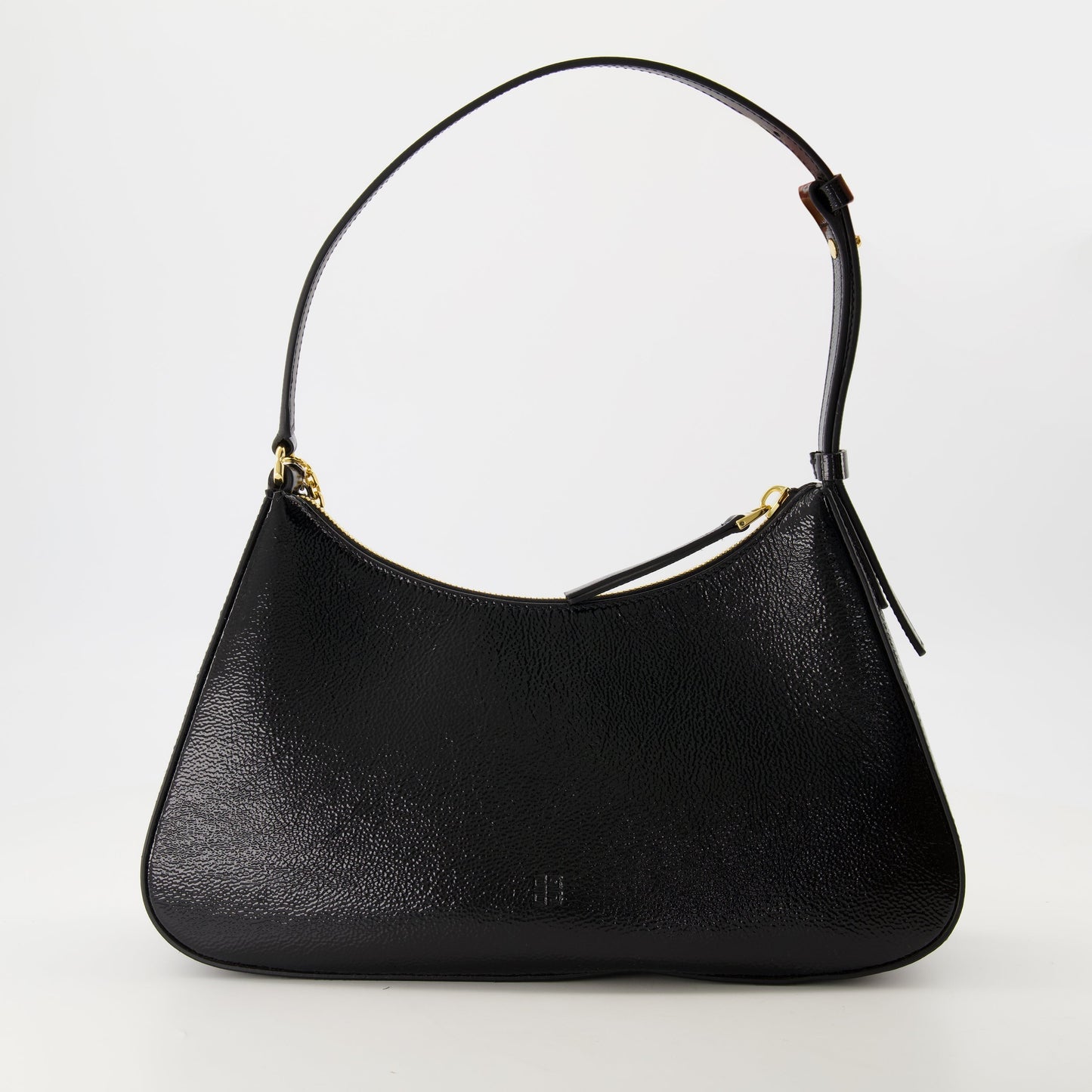 Black Patent Leather Mini Shoulder Bag with 4G Charms
