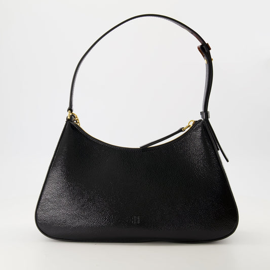 Black Patent Leather Mini Shoulder Bag with 4G Charms