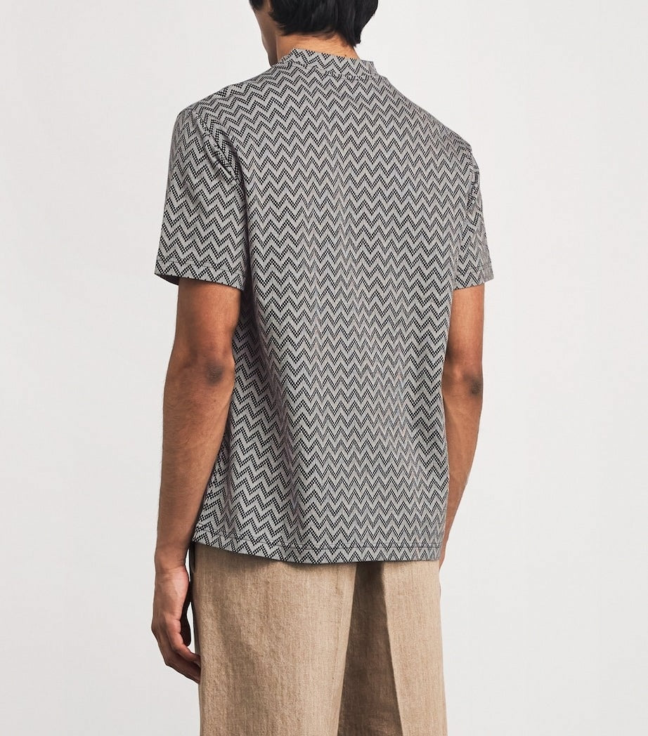 Cotton Chevron Print T-Shirt
