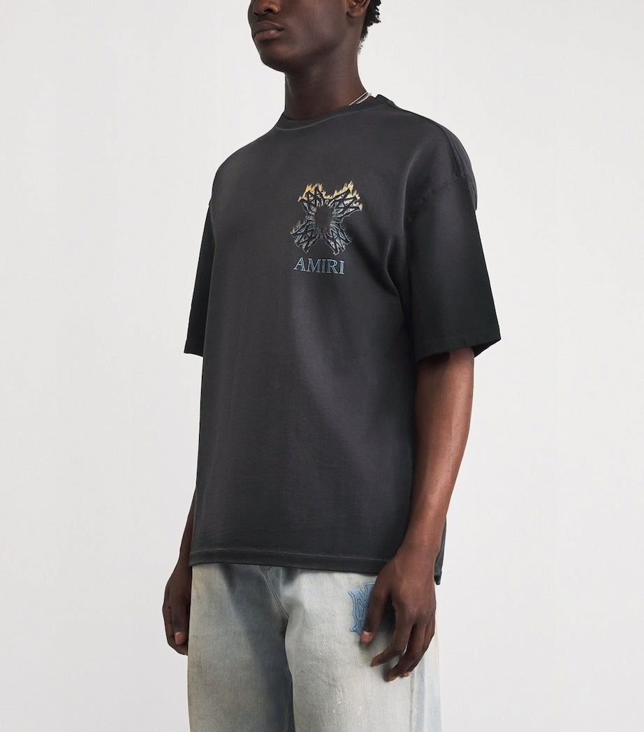 MA Quad Flames Oversized Cotton T-Shirt