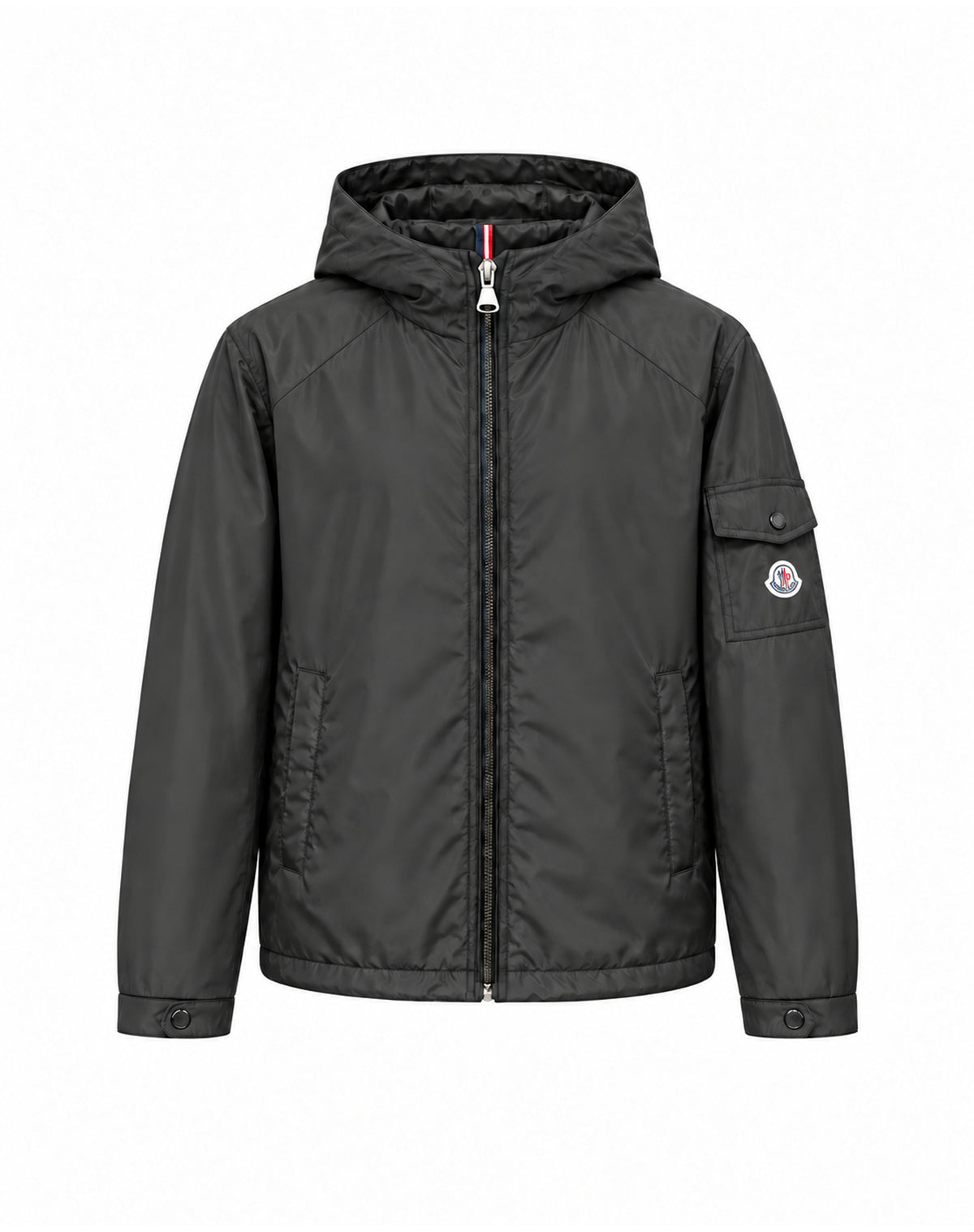 Sleeve-Pocket Hooded Jacket – Black & Olive