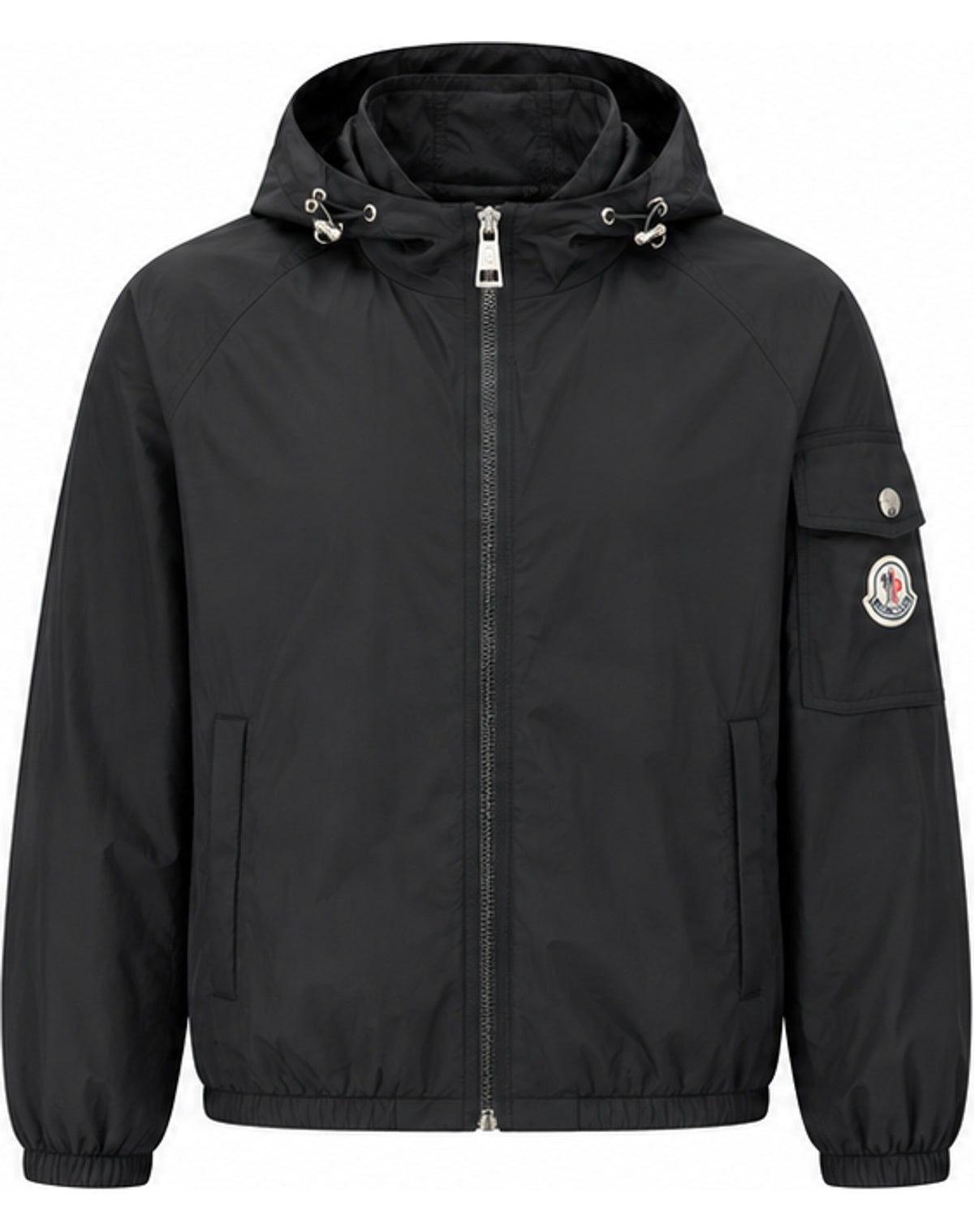 Utility Hooded Windbreaker – Grey & Black