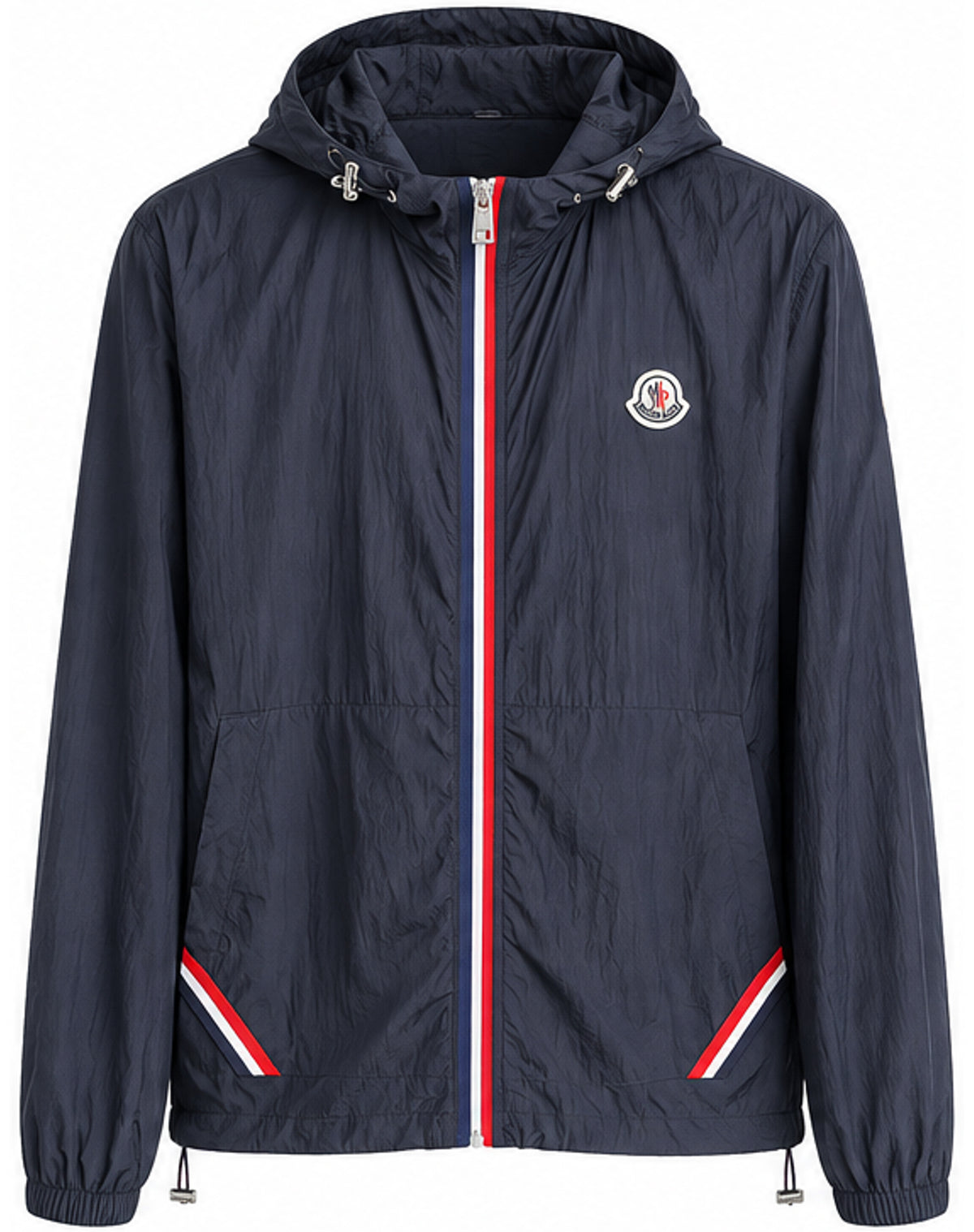 Tricolour Zip Hooded Windbreaker